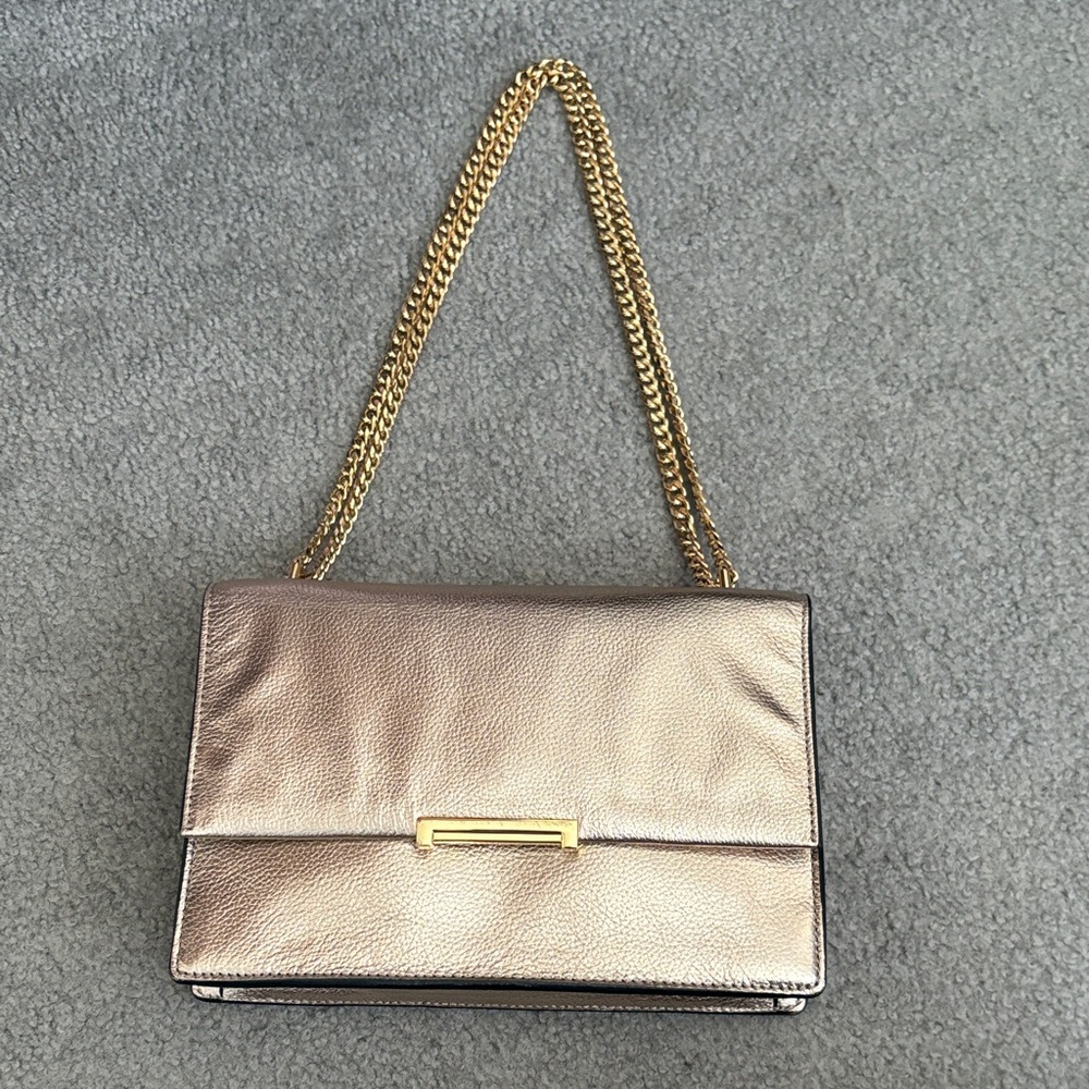 Ivanka Trump Metallic Gold Handbag Bag